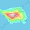 Savaiʻi topographic map, elevation, terrain