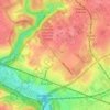 East Falls topographic map, elevation, terrain