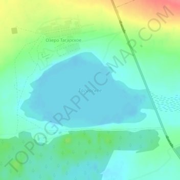 Тагарское topographic map, elevation, terrain