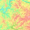 Breckinridge County topographic map, elevation, terrain
