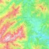 Corte topographic map, elevation, terrain