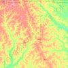 Adair County topographic map, elevation, terrain