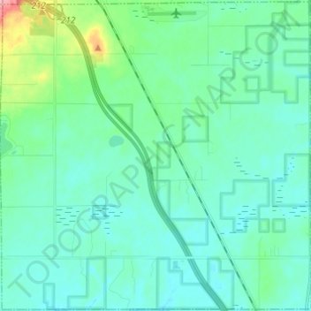 Horton Township topographic map, elevation, terrain
