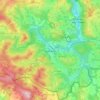 Vyšší Brod topographic map, elevation, terrain