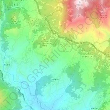 Nemoli topographic map, elevation, terrain