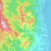 Castagniccia topographic map, elevation, terrain