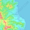 Budune/Budoni topographic map, elevation, terrain