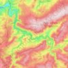 Stoumont topographic map, elevation, terrain