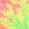Union County topographic map, elevation, terrain