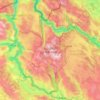 Durmitor National Park topographic map, elevation, terrain
