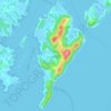 維和島 topographic map, elevation, terrain