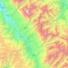 Carhuaz topographic map, elevation, terrain