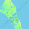 Central Andros topographic map, elevation, terrain