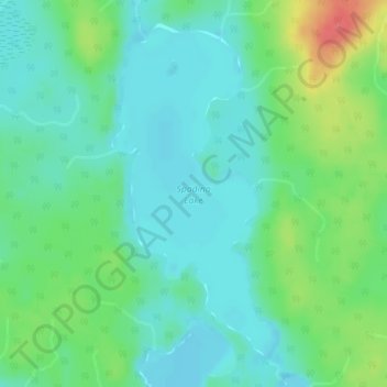 Spadina Lake topographic map, elevation, terrain
