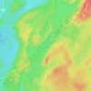 Coe (Island) Lake topographic map, elevation, terrain