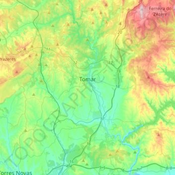 TMR topographic map, elevation, terrain