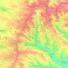 Donetsk topographic map, elevation, terrain