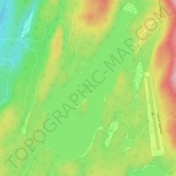 Bob Quinn Lake topographic map, elevation, terrain