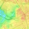 Colline Cacao topographic map, elevation, terrain