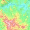 Zirándaro topographic map, elevation, terrain