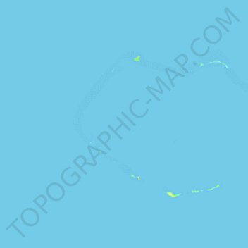 Bikini Atoll topographic map, elevation, terrain