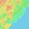 Les Bergeronnes topographic map, elevation, terrain