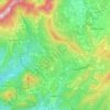 Le Barroux topographic map, elevation, terrain