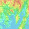 Blind Bay topographic map, elevation, terrain