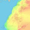 Saara Ocidental topographic map, elevation, terrain