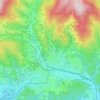 Mladé Buky topographic map, elevation, terrain