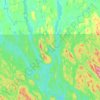 Lac Dumoine topographic map, elevation, terrain