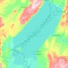 Lac Moero / Lake Mweru topographic map, elevation, terrain