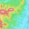 Rodern topographic map, elevation, terrain