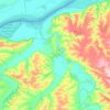 Tsenovo topographic map, elevation, terrain