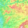 Viseu topographic map, elevation, terrain
