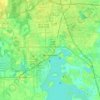 Kissimmee topographic map, elevation, terrain