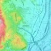 Nagaokakyo topographic map, elevation, terrain