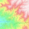Pariacoto topographic map, elevation, terrain