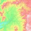 Al Qafr District topographic map, elevation, terrain