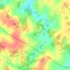 Brookfield topographic map, elevation, terrain