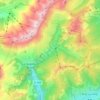 La Giettaz topographic map, elevation, terrain