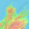 Tasman topographic map, elevation, terrain