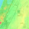 Bridgman topographic map, elevation, terrain