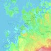 Vaasa topographic map, elevation, terrain