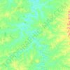 Jequitibá topographic map, elevation, terrain