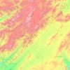Ghazni topographic map, elevation, terrain