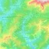 Dienten am Hochkönig topographic map, elevation, terrain