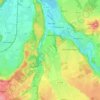 Lautrach topographic map, elevation, terrain