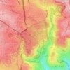 Old City topographic map, elevation, terrain