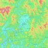 Chuncheon-si topographic map, elevation, terrain